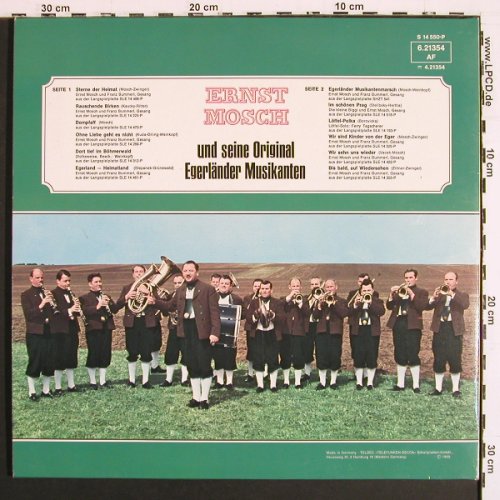 Mosch,Ernst & Seine Orig.Egerländer: Ein Klang Begeistert d.Welt'68,Foc, Telefunken(6.21354 AF), D, Ri, 1972 - LP - V7482 - 5,00 Euro
