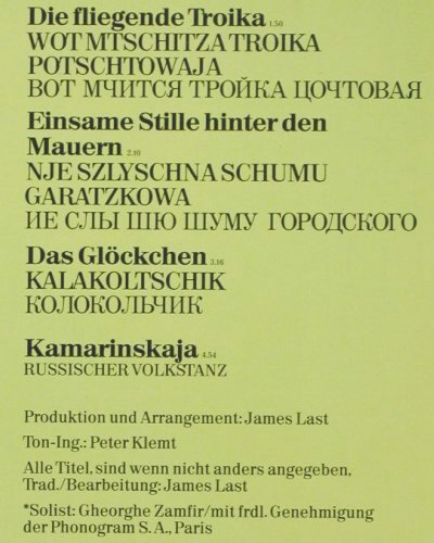 Last,James: Russland Erinnerungen, Polydor(2371 856), D, 1977 - LP - V7539 - 6,00 Euro