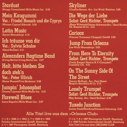 Wick,Joe: Serie gro&szlig;e deutschen Tanzorchester, Polyphon (833 411), D(1948-52), 1987 Typ: LP Best.-Nr.: Y211 Preis: 7,50 Euro.