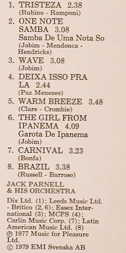 V.A.Dance - Studiomusiker och Sanga: Jack Parnell & his Orchestra, Bra Musik (BM 3-6020), S, 1979 Typ: LP Best.-Nr.: Y303 Preis: 5,00 Euro.